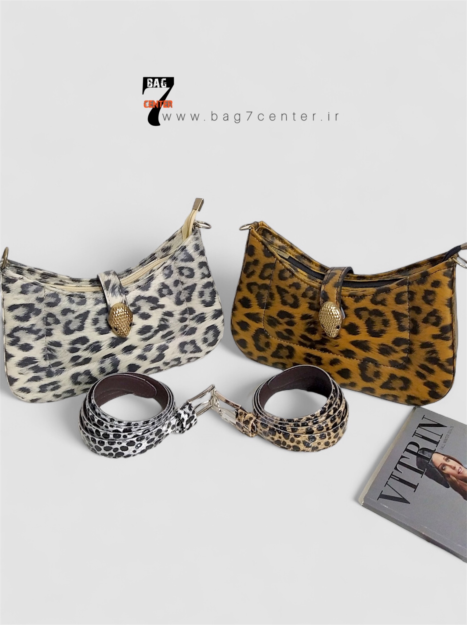 ست کیف کمربند پلنگی