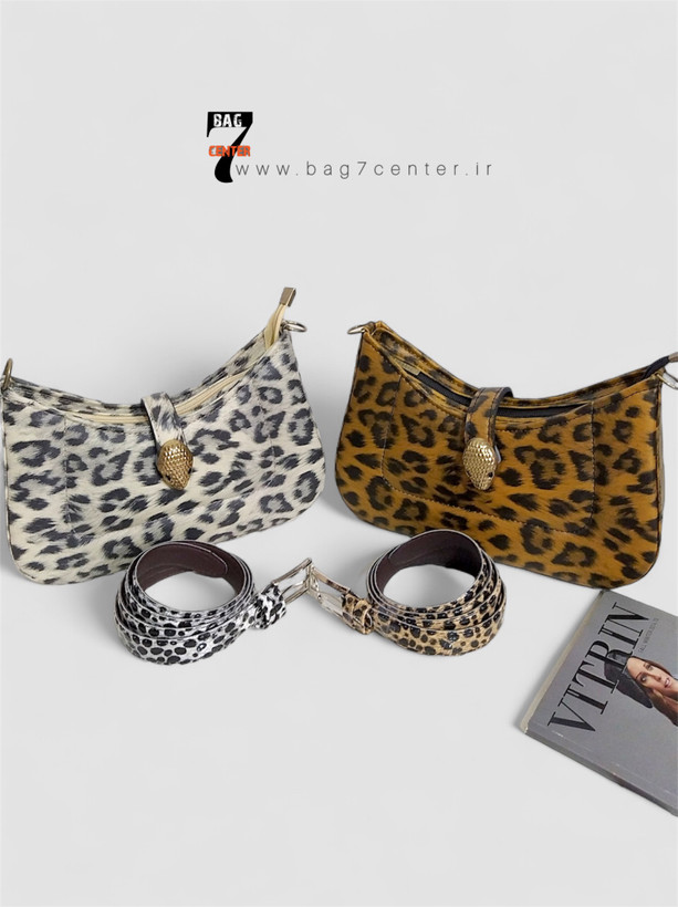 ست کیف کمربند پلنگی