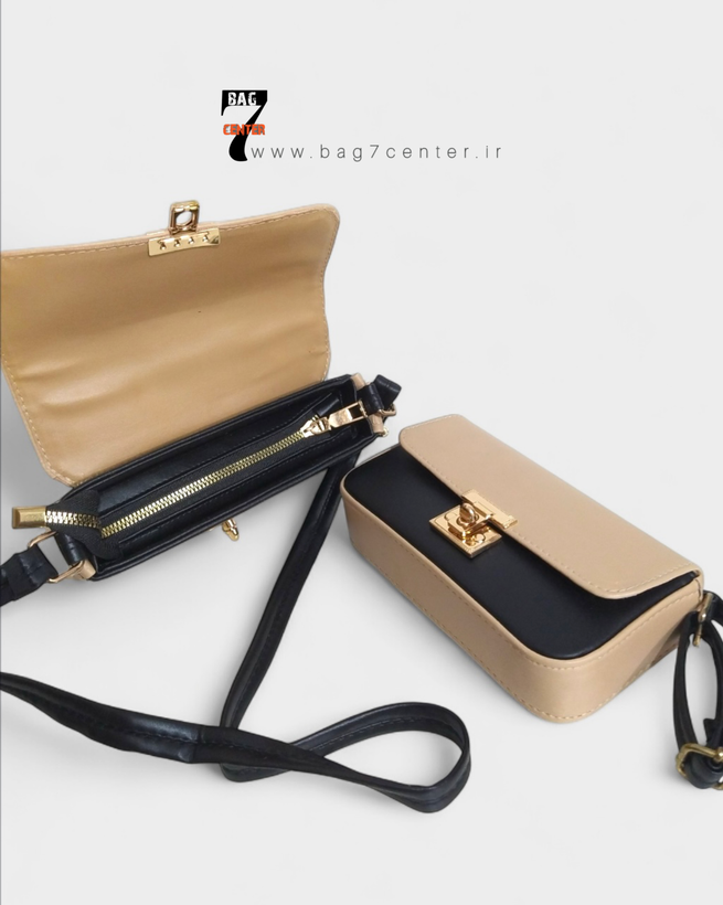 کیف دخترانه دوشی چرم با بند قابل تنظیم