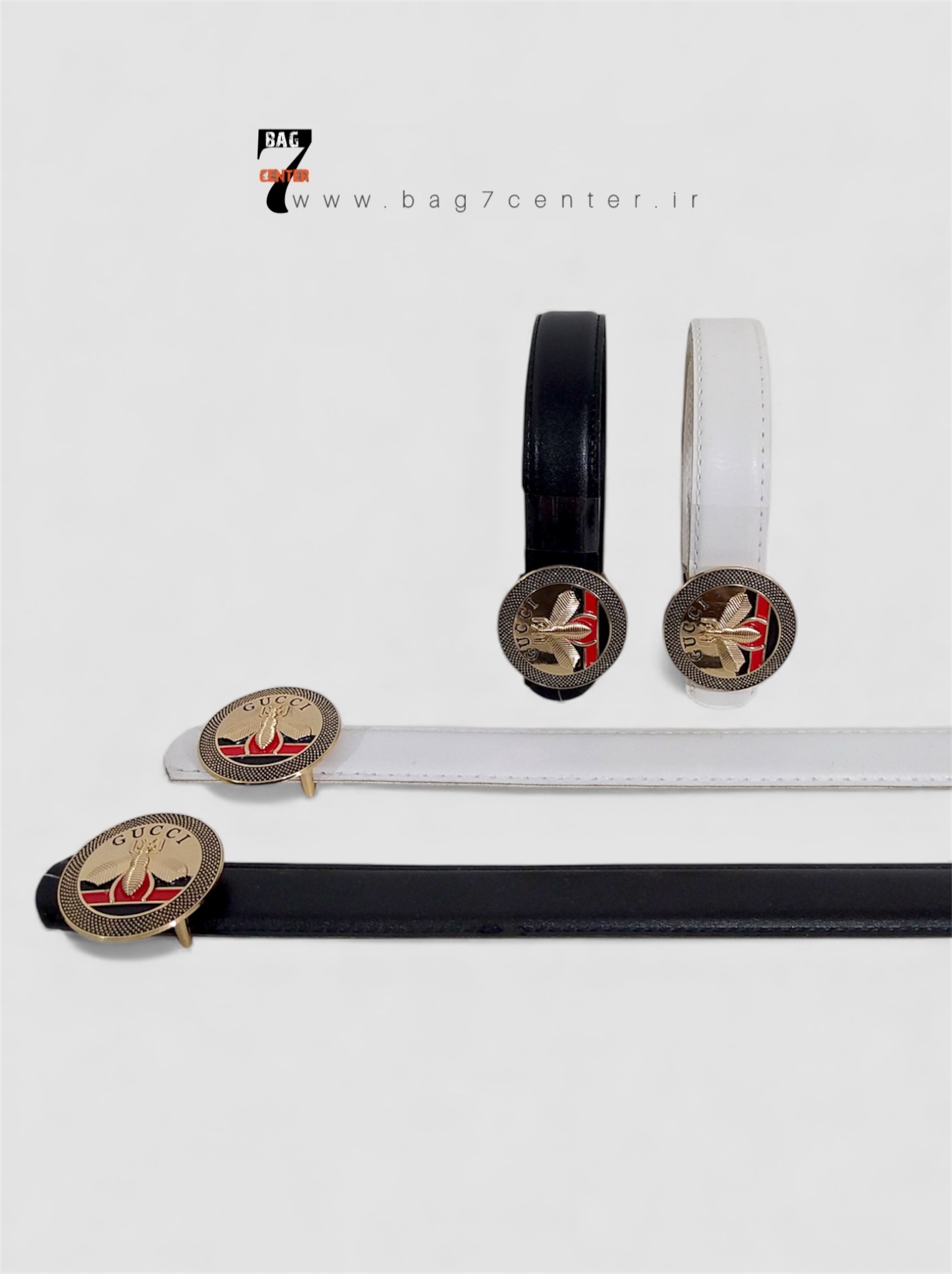 کمزبند زنانه مشکی دور دوخت گوچی