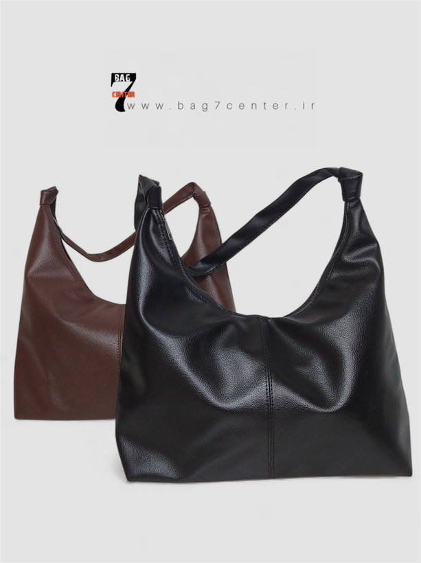 کیف رنانه چرم شرانگ مشکی ساده bag7center