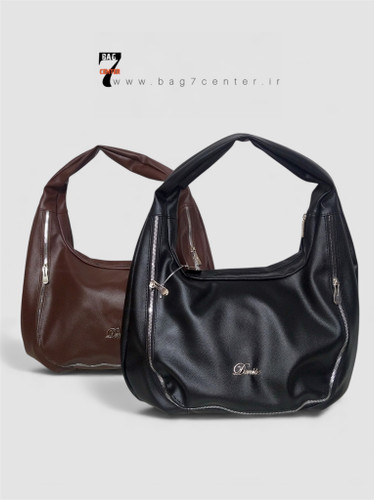 کیف دخترانه چرم شل زنانه طرح زیپ دار